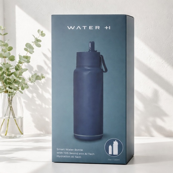 water h Other - Navy Smart Water Bottle - Intelligent Hydration